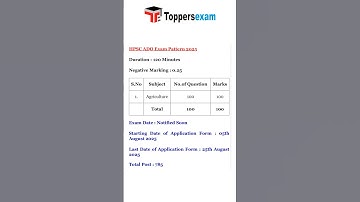 HPSC ADO Syllabus 2025 | HPSC ADO Exam Pattern | Exam Pattern & Syllabus 2025 #ytshorts #shorts