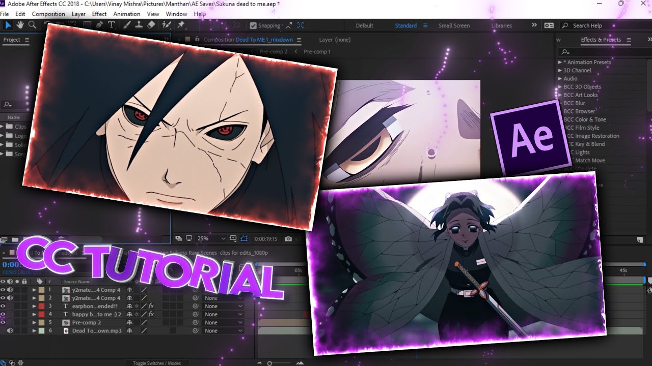 || Edgy Style and Daddy Style CC Tutorial || After Effects CC 2018 Tutorial || Mxt4n_fx ||