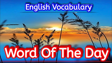 Word Of The Day Delirious English Vocabulary | Meaning |Synonyms| Antonyms