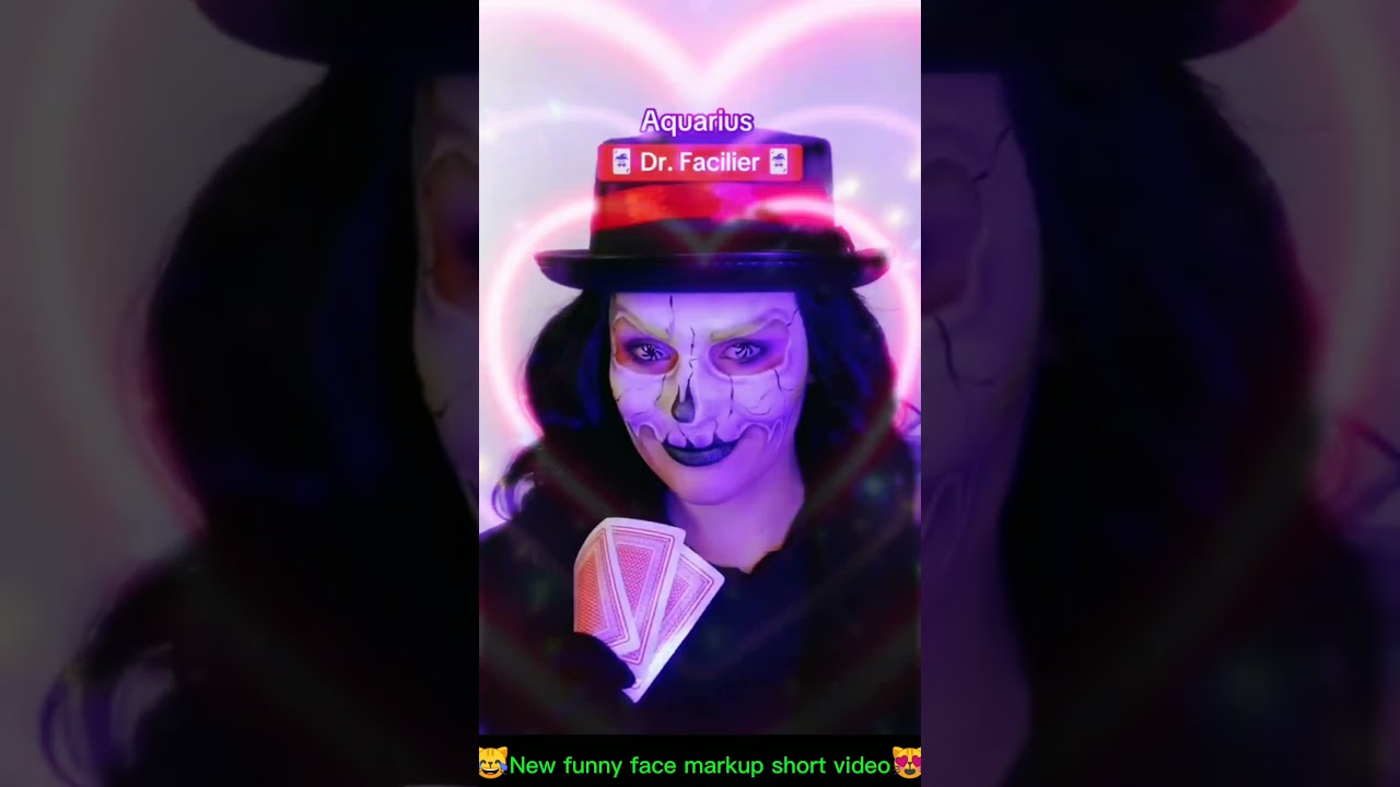 New funny face markup video🎃