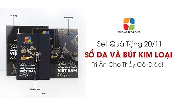 Bộ Quà Tặng Cho Thầy Giáo, Cô Giáo Ý Nghĩa Gồm Sổ Da Và Bút Ký GS06