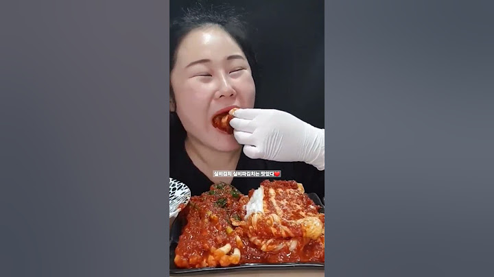 실비김치 실비파김치는 이렇게 먹는 거예요