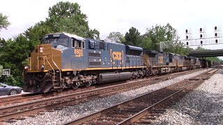 ST70AH 8902 leads 7 other Engines on E780 Empty Coal Train at St Denis MD from  CONSOL Energy