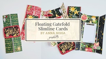 How To Make Slimline Christmas Cards With Gatefold Design – DIY Tutorial With Merry & Bright
