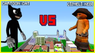 CARTOON CAT VS ÇİZMELİ KEDİ! 😱 - Minecraft