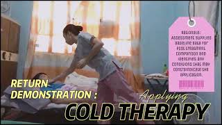 APPLYING COLD THERAPY - RETDEM