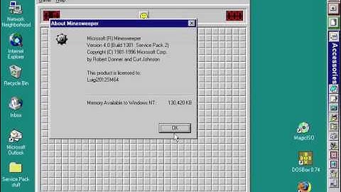Windows NT 4.0 Server Service Pack 2 on Virtual PC 2007
