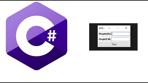 How to make a BMI Calculator in C#/Csharp