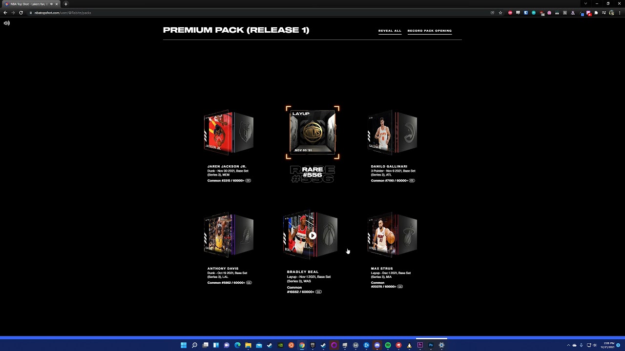 NBA TopShot Pack Opening (Metallic Gold Premium Pack - Series 3 Release 1)