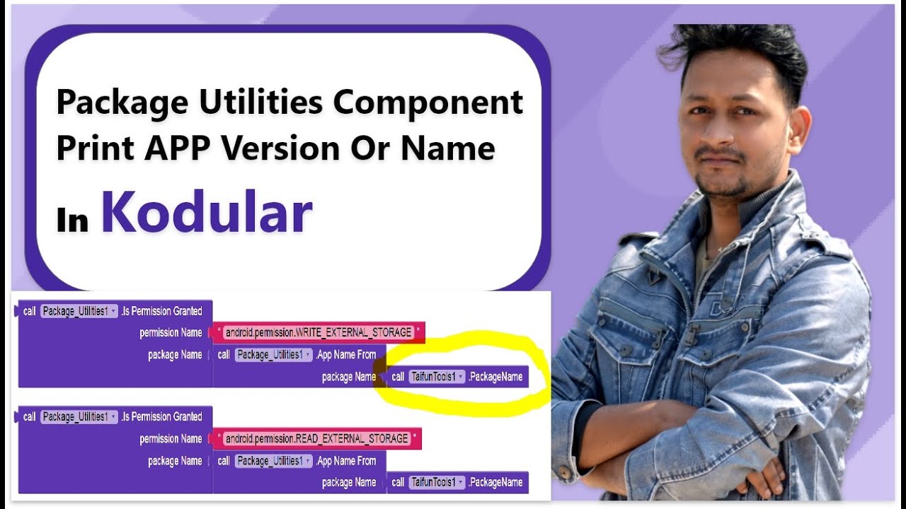 Package Utilities Component Print APP Version Or Name In Kodular ...
