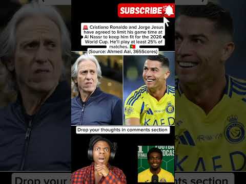 Ronaldo To Play Just 25 Of Al Nassr Games 2026 World Cup Plan Revealed