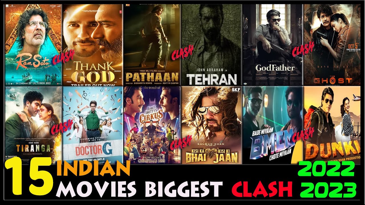 15 Biggest BOLLYWOOD Movies Clash 20222023 Indian Films Clash List Pathan