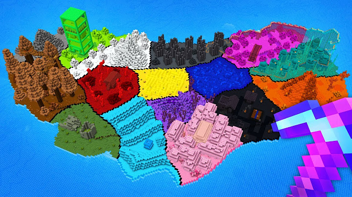 Saya Membangun Pulau BERWARNA-WARNI di Minecraft Hardcore!