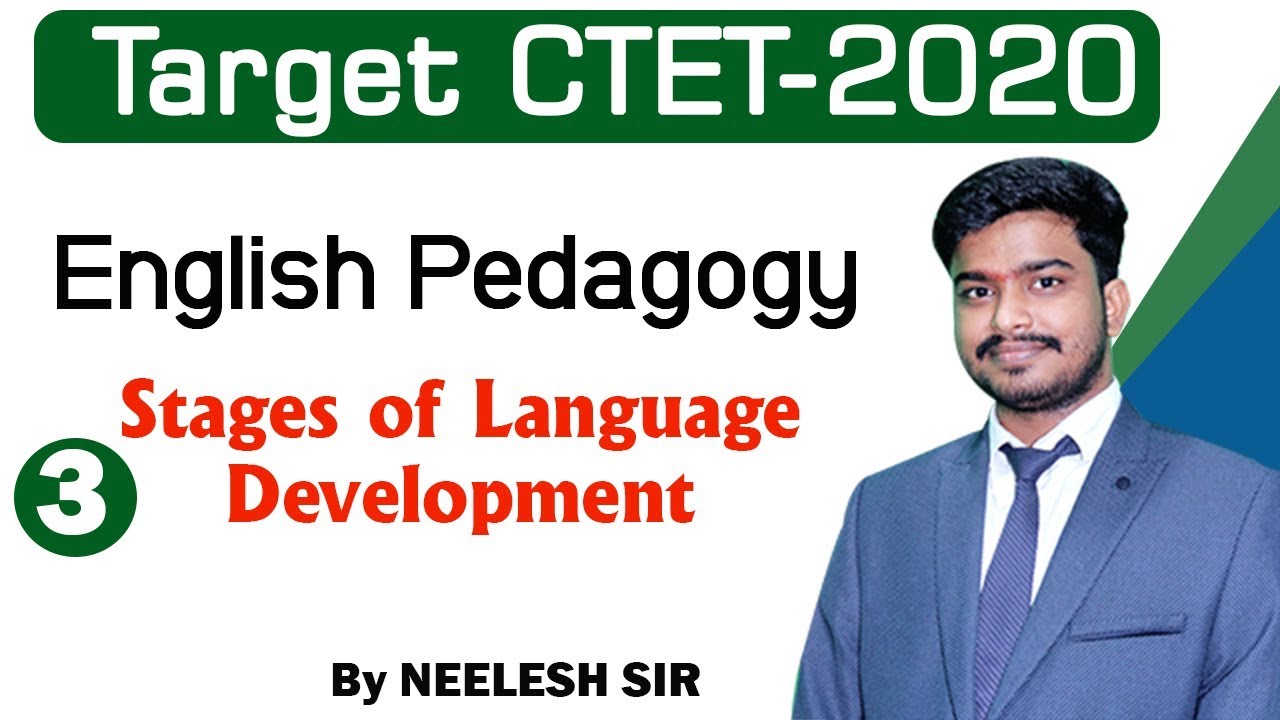 Target CTET -2020 | CTET English Pedagogy Class- 3 | Stages of Language ...