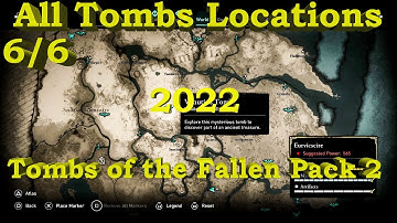 All Tombs Locations - Tombs of the Fallen Pack 2 - Assassins Creed Valhalla