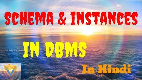 Instances and Schemas in DBMS? VISIONLOK