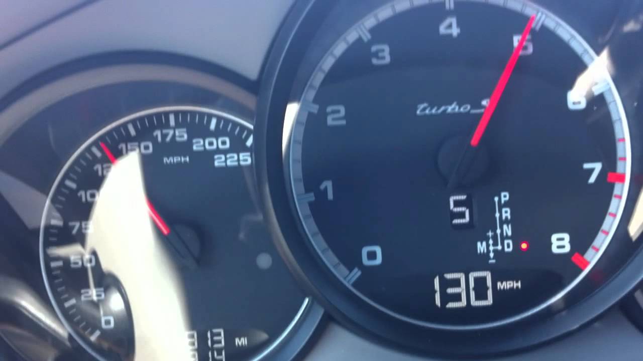 porsche panamera turbo s in car 0-130 mph