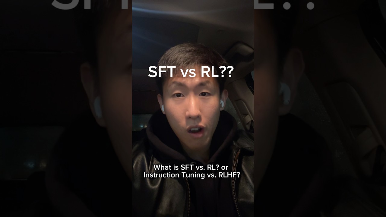 Supervised Finetuning (SFT) vs Reinforcement Learning (RL) 
