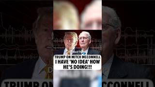 Trump Says He Has No Idea How McConnell Is Doing