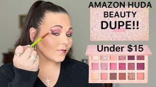 UNDER $15 HUDA BEAUTY DUPE! AMAZON EYESHADOW PALETTE|@michellmartin