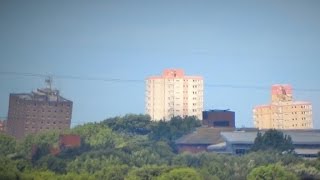 Demolition of Queenstown Flats, Layton, Blackpool 31/7/2016