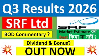Srf Q3 Results 2026  Srf Results Today  Srf Share News  Srf Share Latest News  Srf Dividend
