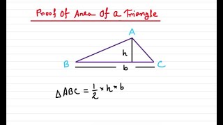 Interesting Formula Proof || Area Of A Triangle || Geometry || #viral #mathematics #math