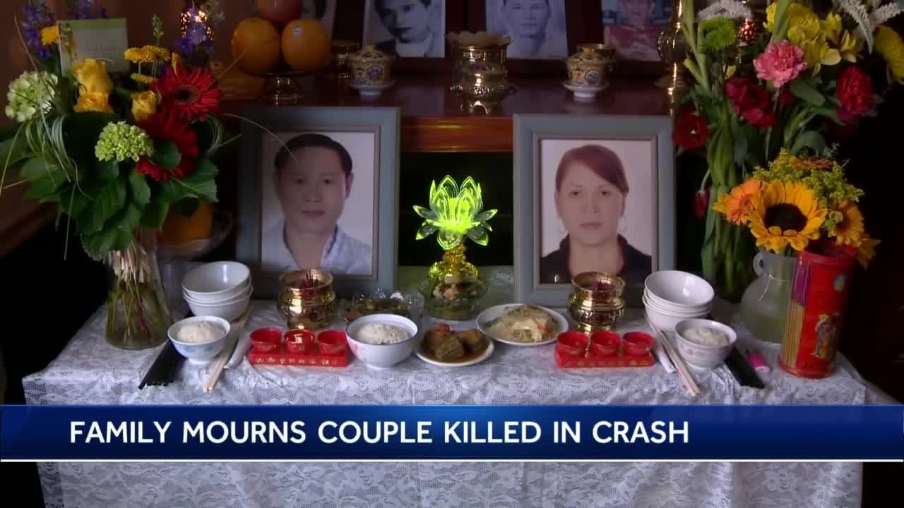 Family mourns couple killed in crash - YouTube