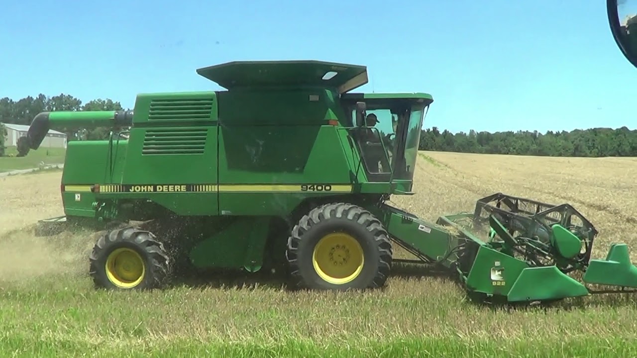 John Deere 9400 Combine: Setting Up, Washing, First Day Of Harvest