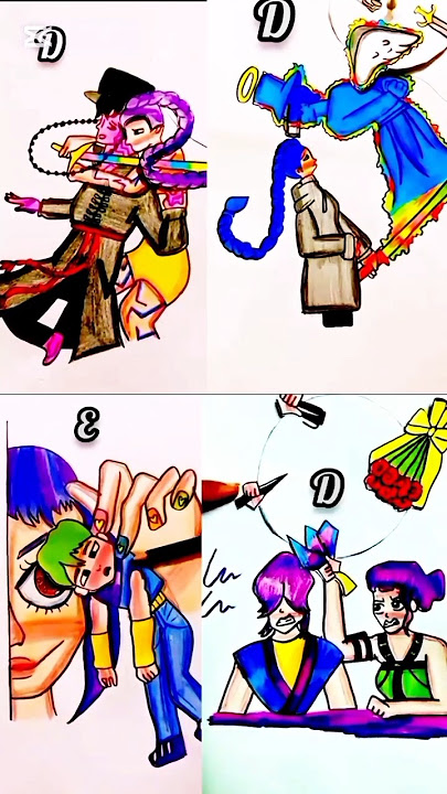 saja boys x Yumi girl ||#art #artandcraft #artscraft #shorts