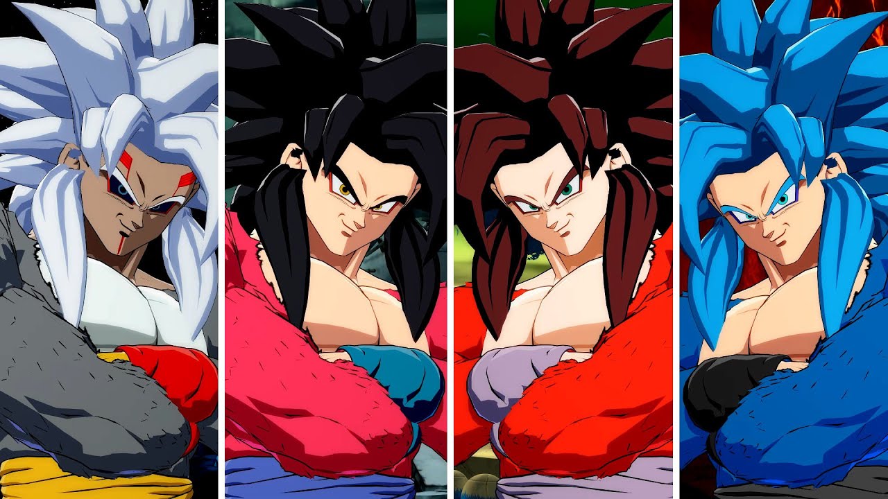 SSJ4 Goku Alternative Color References - Dragon Ball FighterZ Mods ...