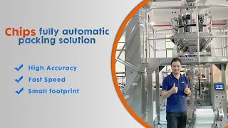 High precision 14 head automatic multihead weigher machine for Snack Biscuit Chips#Autompack#奧特姆包裝機械