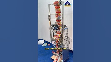 Pouch Packing Machine With Ribbon Batch Coding Printer | Ladi Pouch Macking Machine 📞 +91989832314