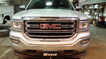 2017 GMC Sierra Amber Caution Strobe LED LIghts www.WickedWarnings.com
