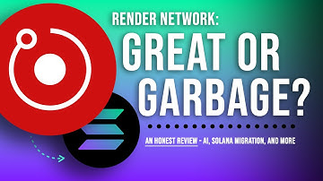 RENDER NETWORK🔥: A Deep Dive Into The Future Of RNDR, AI, & Solana Migration