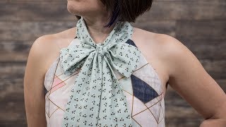 How to Sew a Tie Collar - Pussy Bow screenshot 4