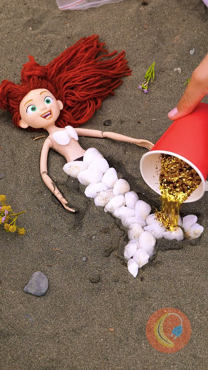Shiny Mermaid Doll Makeover❤️‍🔥 She Looks Amazing😍 #shorts