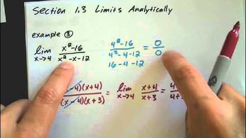 Section 1.3 Limits Analytically part 2