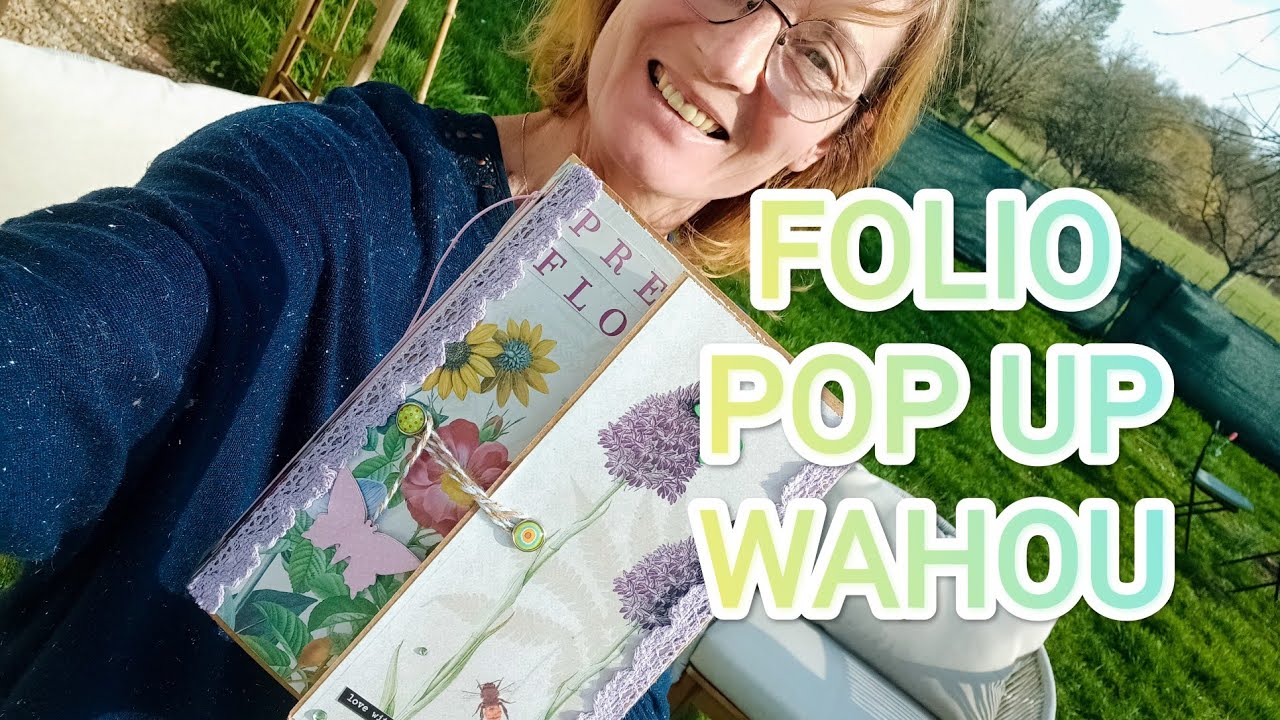 OUI il faut un peu de temps pour réaliser cet ALBUM FOLIO POP UP mais RÉSULTAT WAHOU (TUTO FACILE) 
