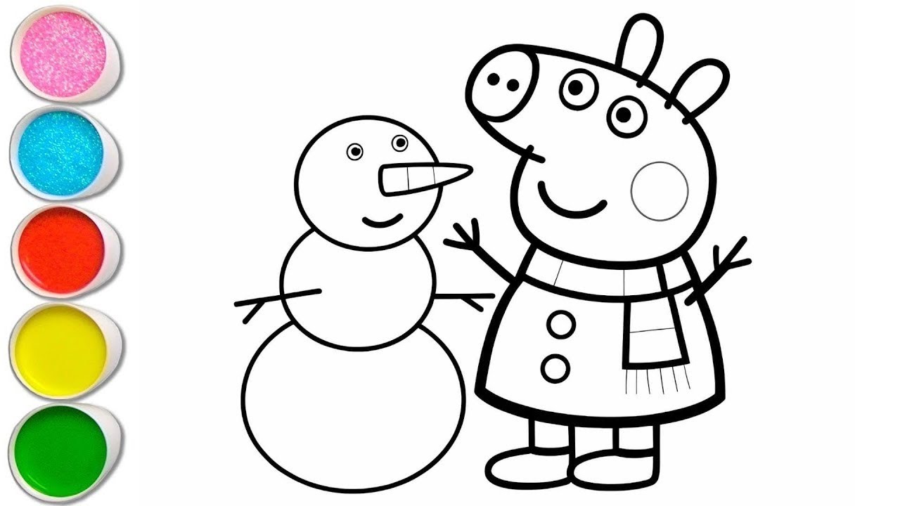 Bluey and Bingo with Umbrella Drawing, Painting & Coloring For Kids and Toddlers_ Easy Art