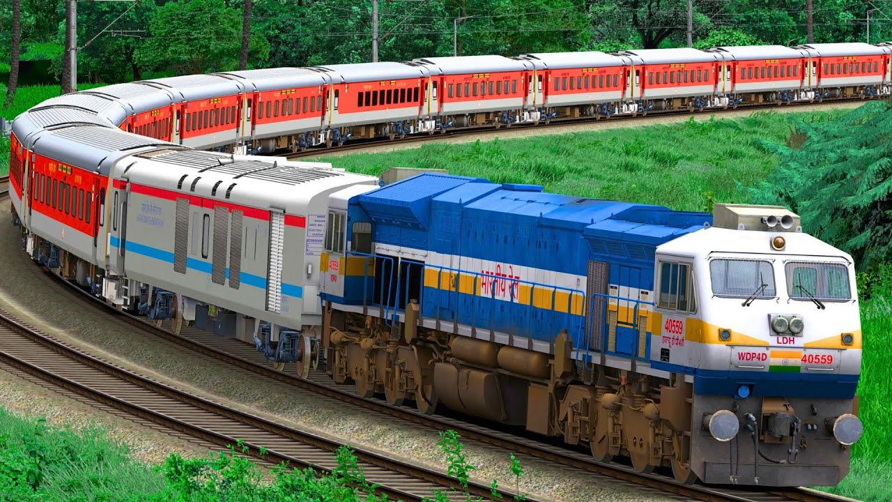 TRAIN CROSSING HIGH SPEED IN CURVED RAIL | BUMPY RAILROAD | Train Simulator | Railwork | NTG GAMING