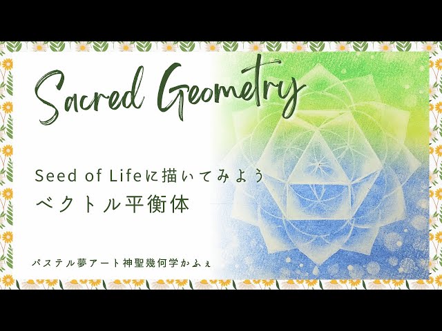 動画講座ご案内・【体験版】神聖幾何学カフェ・ベクトル平衡体を描いて