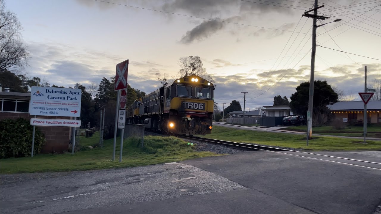 TasRail TR06 TR16 TR17 35 train Deloraine Caravan Park YouTube