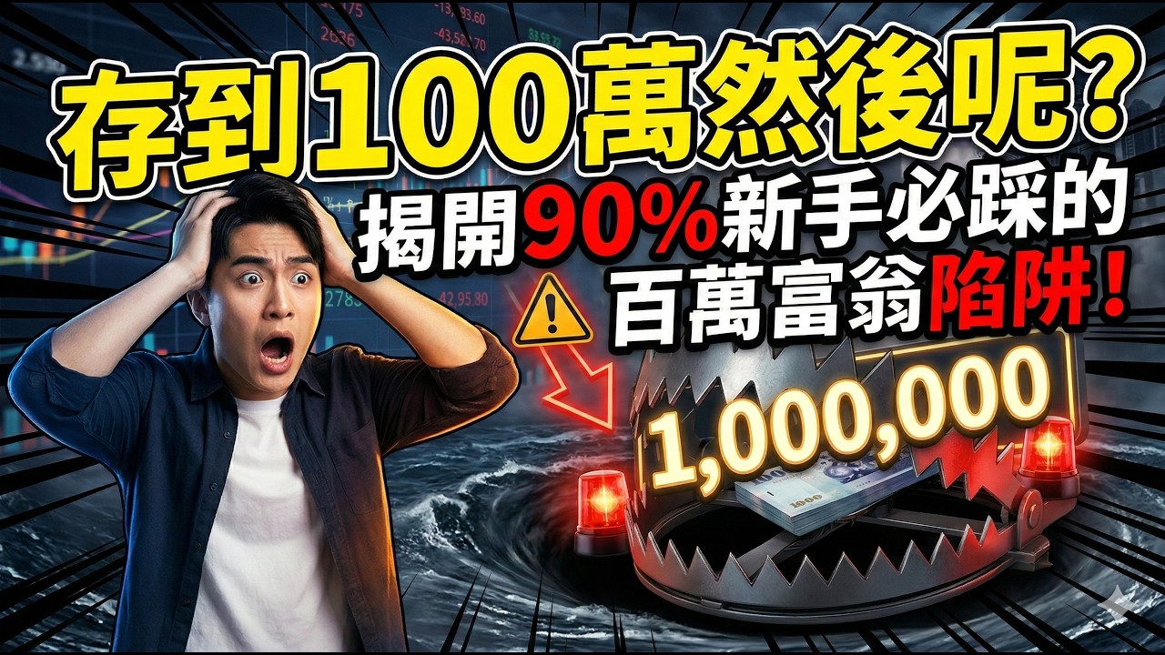 存到100萬然後呢 揭開90趴新手必踩的百萬富翁陷阱