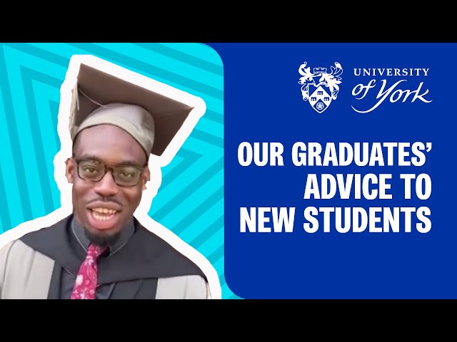 Our graduates' advice for freshers' starting university