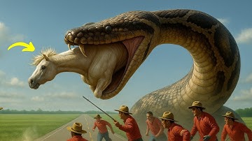 Fearless Rescue Team Saves a White Horse from a Giant Python’s Deadly Grip