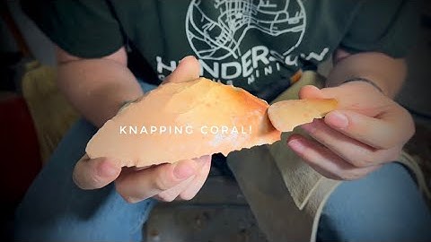 Making an Arrowhead From Florida Coral! A Flint-Knapping Tutorial