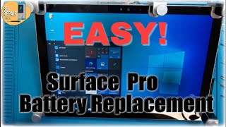เปลี่ยนแบตเตอรี่ Microsoft Surface Pro #microsoft #surface #repair #battery