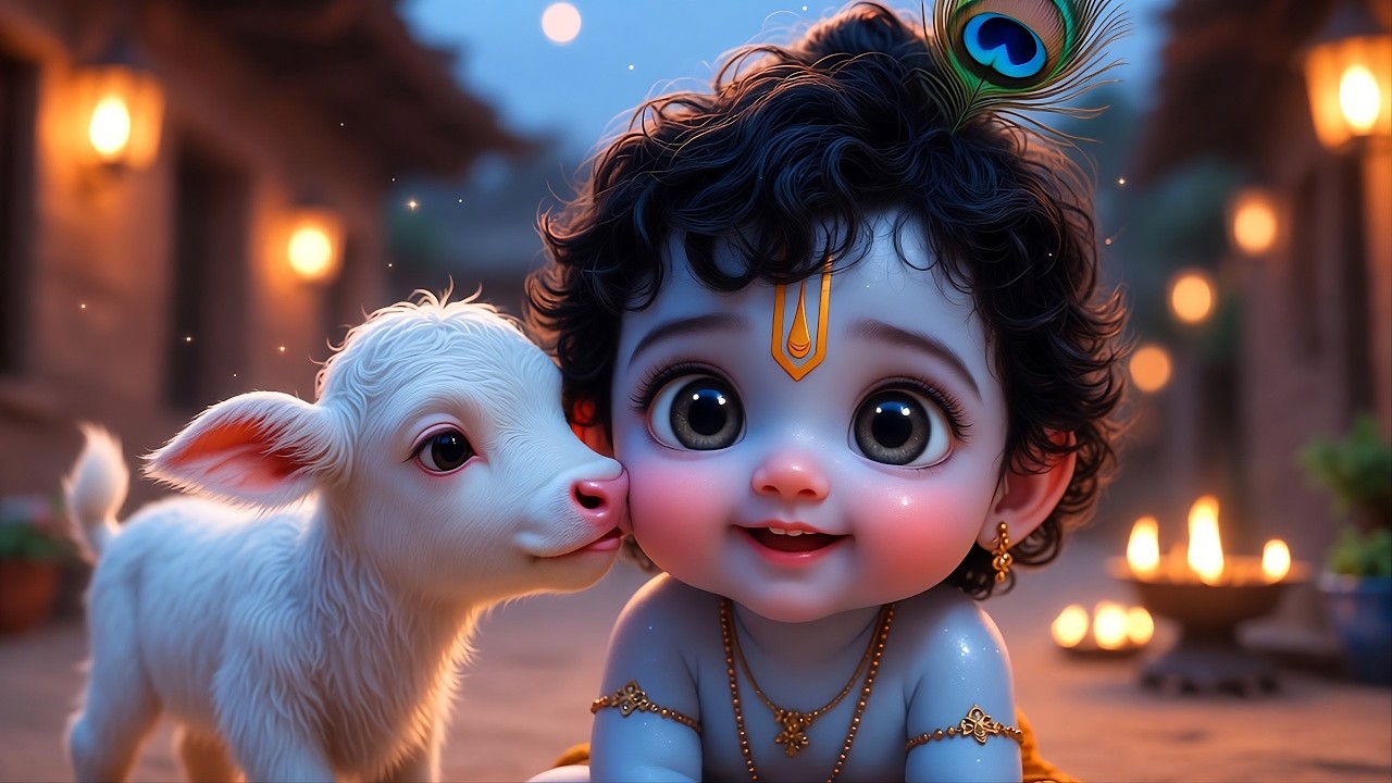 Achyutham Keshavam Krishna Damodaram 🙏 | Superhit Krishna Bhajan | Peaceful Devotional Song