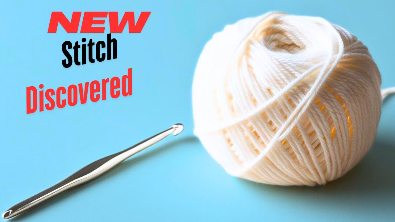 Wonderful ! New INVENTION ️Crochet stitch that looks like knitting ...